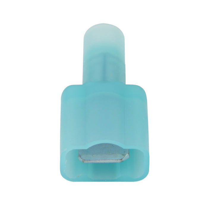 Fully Insulated Nylon Coupler, Fits .250 x .032 Tab 12-10 Wire Size Male Electrolytic Copper, Yellow Plastic Insulation, Heavy Bright Tin by Spaenaur Inc.