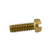Machine Screw, Fillister Head, Slotted Drive, #000-120 x 1/4" Length, Brass Plain by Spaenaur Inc.
