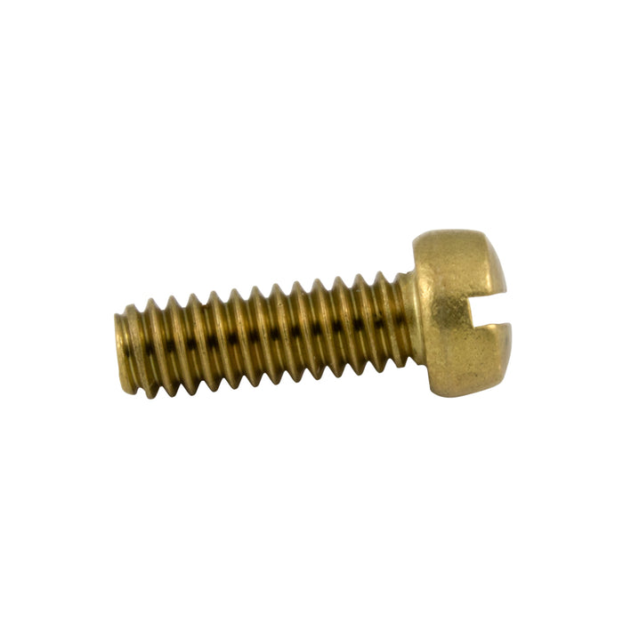 Machine Screw Fillister Slot Head #12-24 UNC x 3/8" Brass ANSI B18.6.3-1972