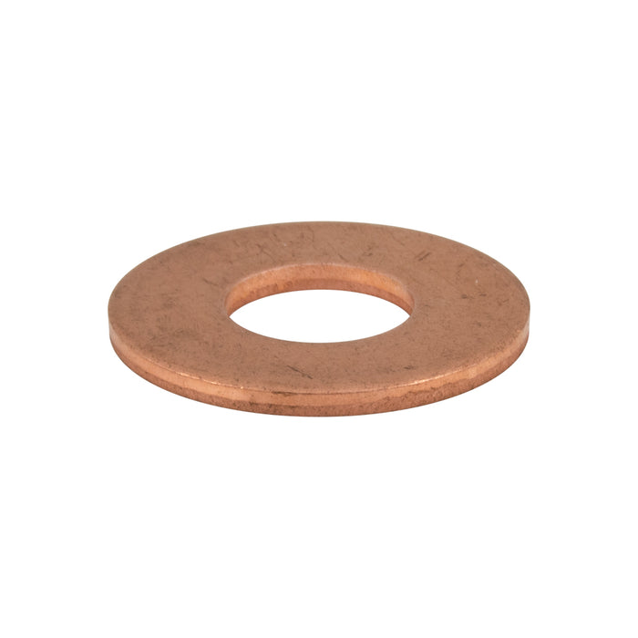 Rondelle plate/bavure, ronde, calibre B.W. 1/4 po .257 po-.260 po DI x .625 po-.635 po DE x .050 po Épaisseur Cuivre ordinaire par Spaenaur Inc.