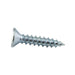 Wood Screw, Flat Head, Square Socket, #8 x 1" Length, Steel Zinc Plated, ASME/ANSI B18.6.1 by Spaenaur Inc.