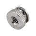 Écrou moleté double rond pour batterie #8-32 UNC (diamètre extérieur 11/32 po x hauteur 7/32 po) en laiton nickelé par Spaenaur Inc.