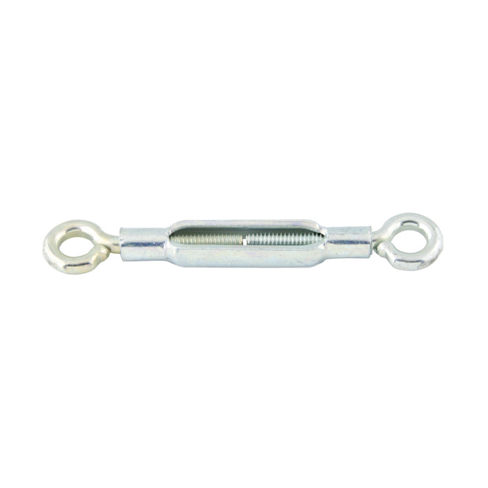 Turnbuckle, Eye & Eye 3/8"-16 Thread (.328" Material DIA) 10-5/8" Open LGTH,7-1/2" Closed LGTH, 3-1/8" Take-Up Steel Zinc Plated by Spaenaur Inc.