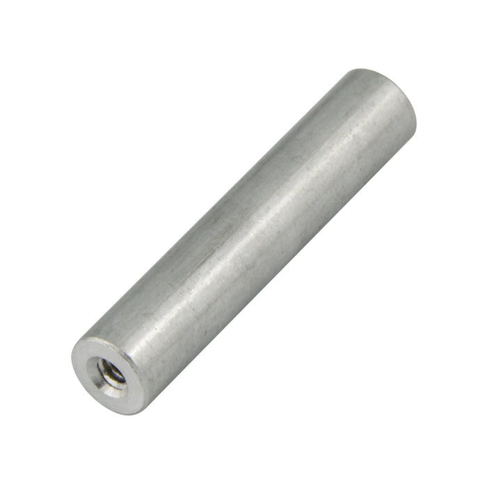 Spacer, Round, Threaded (Tapped) Threaded #10-32 UNF,5/16" OD x .437"LGTH Aluminum Alloy 2011T3, Iridite # 14 Chromate by Spaenaur Inc.