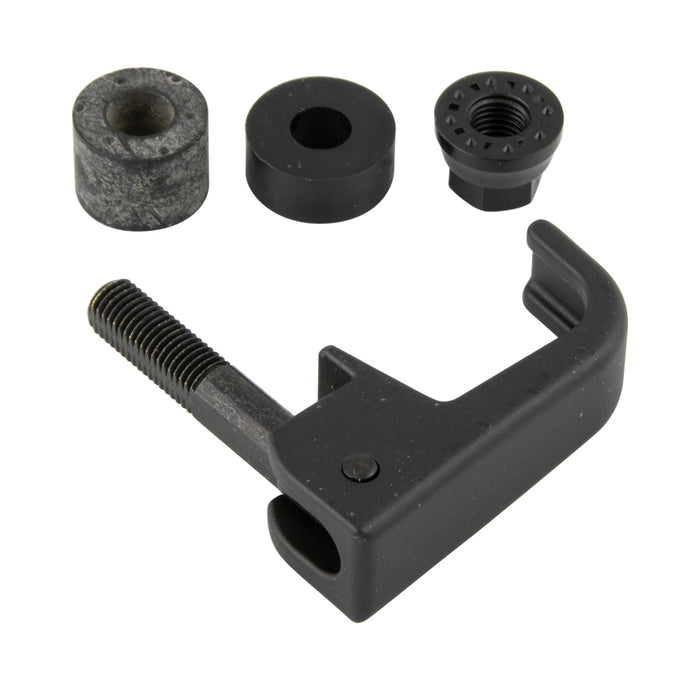 Swell Latch, Heavy Duty .130" to .190" Frame THK x .766" DIA Hole Die Cast Zinc, Black Polyester Powder Coat by SouthCo
