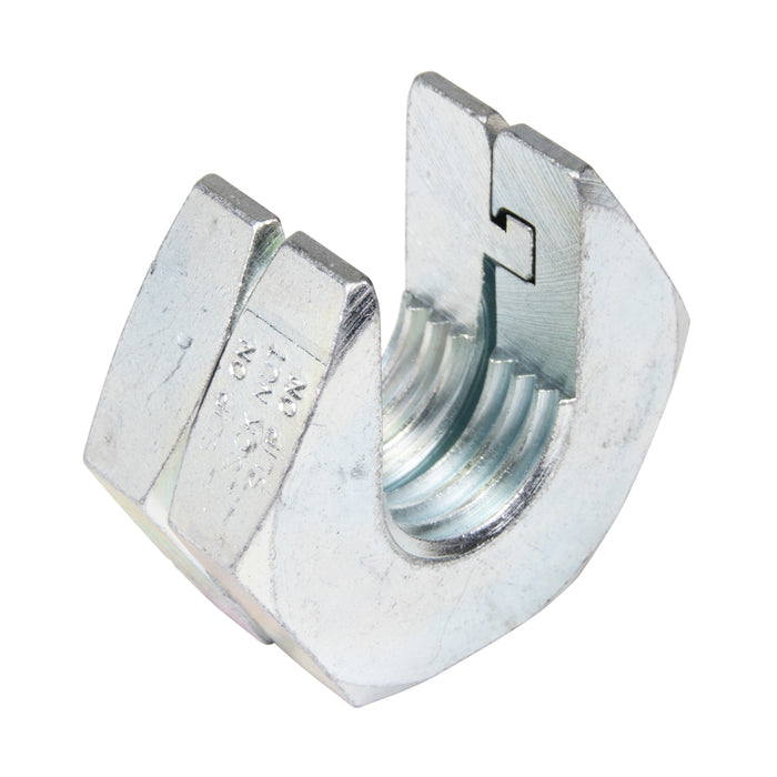 Écrous de blocage à enfiler Sae 1/2"-13 UNC (1 1/16"AF x 5/8" THK) 1018 Acier laminé à froid Zingué brillant par Slip-on®