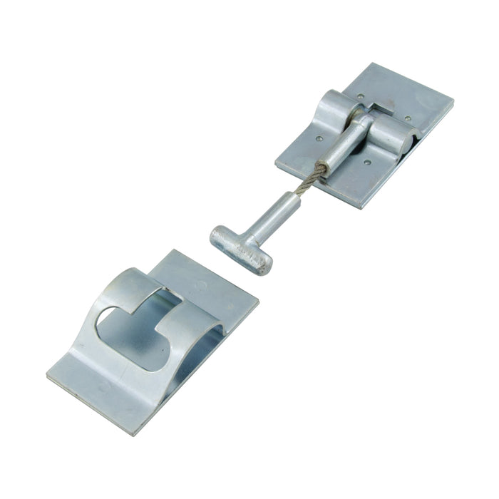Flex Wire Rope or Hold Back No Mtg Holes No Retainer Spring In Keeper Steel Zinc Plated by Spaenaur Inc.