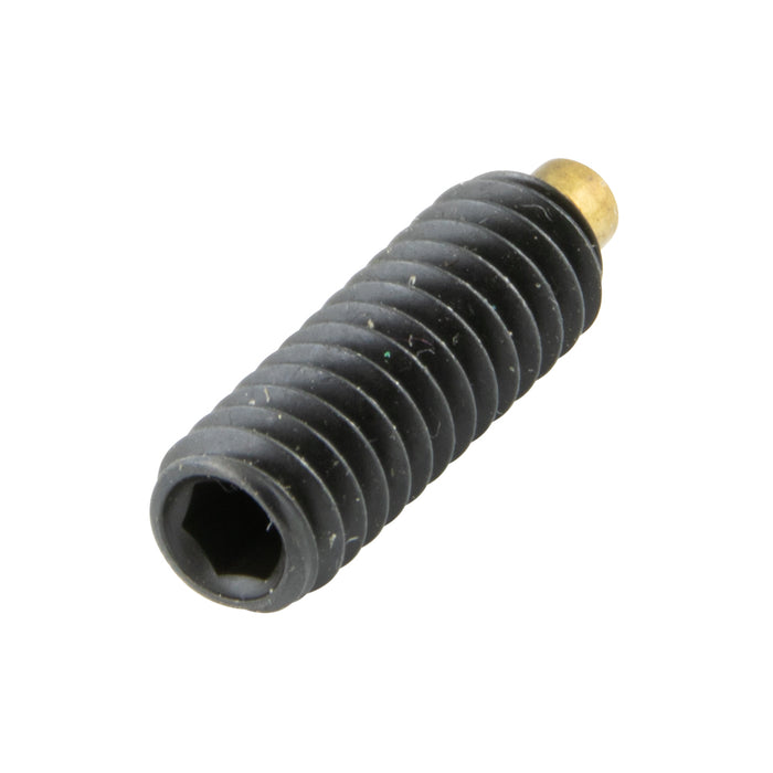 Hex Socket Set Screw with Brass Tip 3/8" - 16 UNC x 5/8" Alloy Steel Not Plated ANSI B18.3-1986