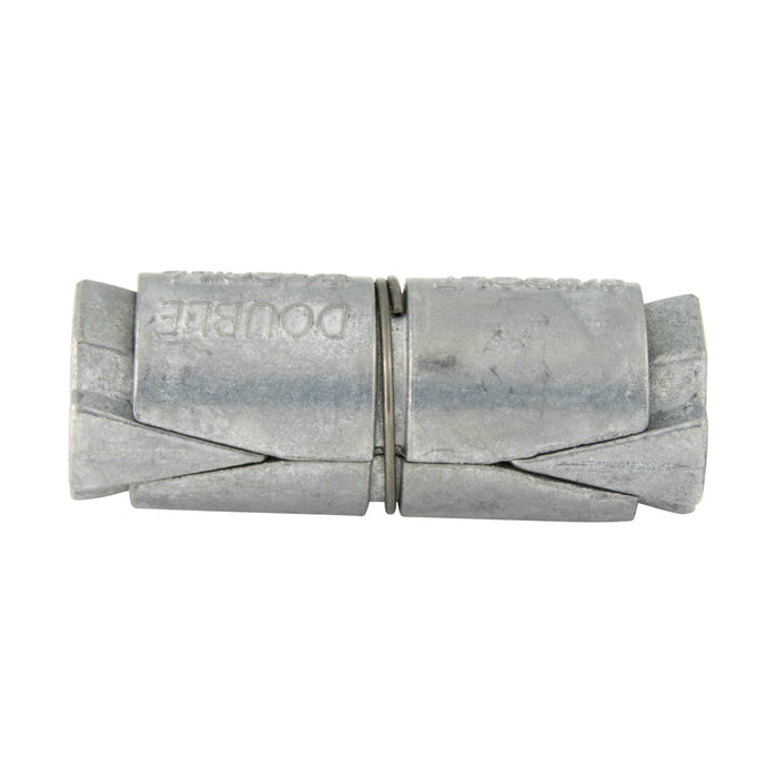 Double Expansion Shield, Zamac Alloy 3/4"-10 Bolt x 4" (1-1/4" Drill)