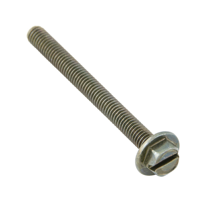 Machine Screw, Indented Hex Washer Head, Header Point M8 x 1.25 x 25mm (Hex 13mm AF) Low Carb Steel Case Hard Phosphate & Oil by Spaenaur Inc.