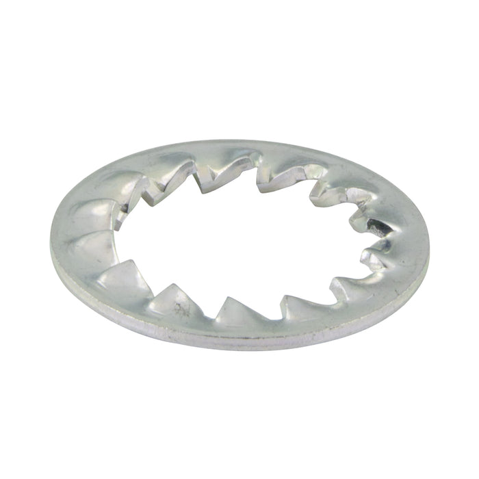 Internal Overlap tooth Lockwasher, M18 Carbon Steel Heat Treated Zinc PLTD DIN 6798J/ST-ZP M18 by Spaenaur Inc.