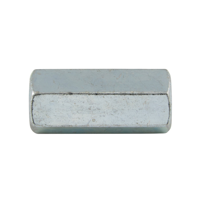 Coupling Nut 3/8"-16 UNC (9/16" A/F x 1 3/4" L) Steel Zinc Plated