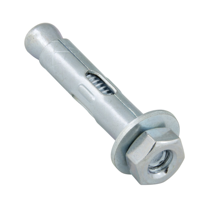 Hex Head Sleeve Anchor, Red Head®, 1/2" x 2-1/4" Effective Length, Carbon Steel, Zinc Plated