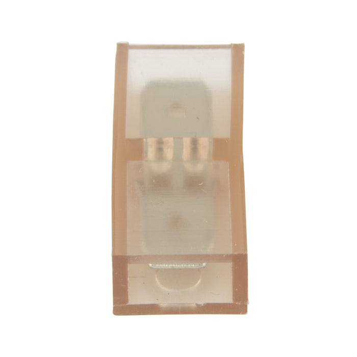 Copper Male Tab, Solderless, Insulated 1/4" M.Q.D. 22-18 GA. Wire Electrolytic Copper Red Plastic Insulation Bright Tin Plate by Spaenaur Inc.