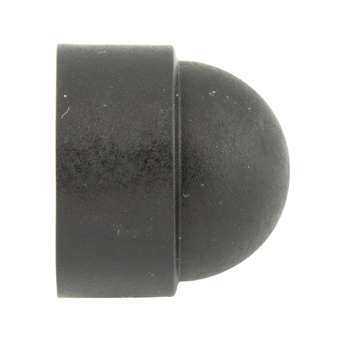 Hex Dome Protection Cap for 5/16" DIA Bolt (.484" A/F) Polyethylene Black by Spaenaur Inc.