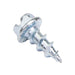 Tapping Screw, Serrated Hex Washer Head Slotted Drive, #10 x 1/2" Length, Steel Zinc Plated by Spaenaur Inc.