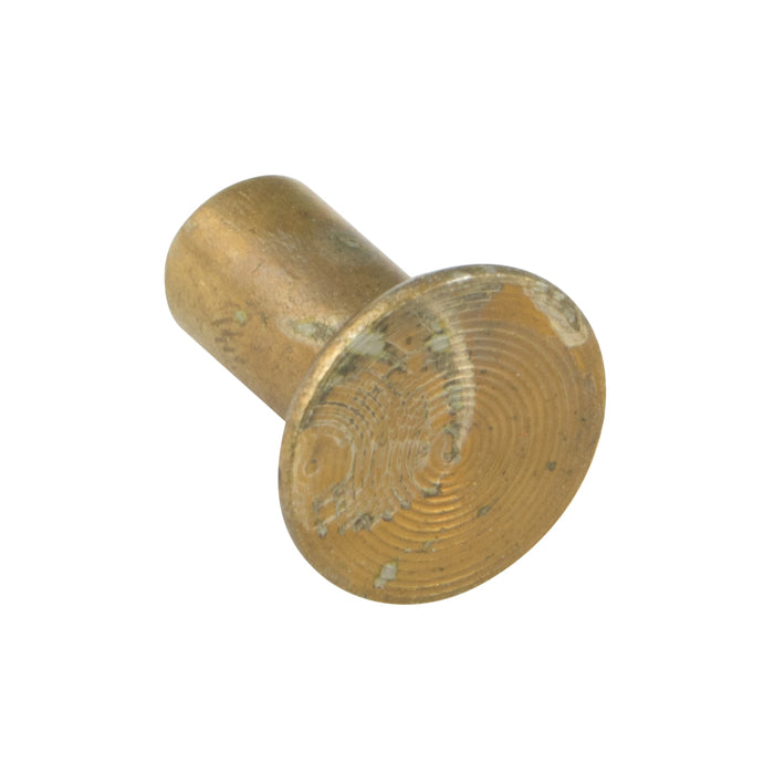 Rivet tubulaire à tête plate sous-coupée 3/16" x 5/16" L (diamètre de tête 23/64") Acier zinc dichromate jaune par Spaenaur Inc.