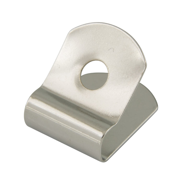 Clip uniquement pour anneau en D Largeur 3/4 po x longueur hors tout 13/16 po Acier nickelé par Spaenaur Inc.