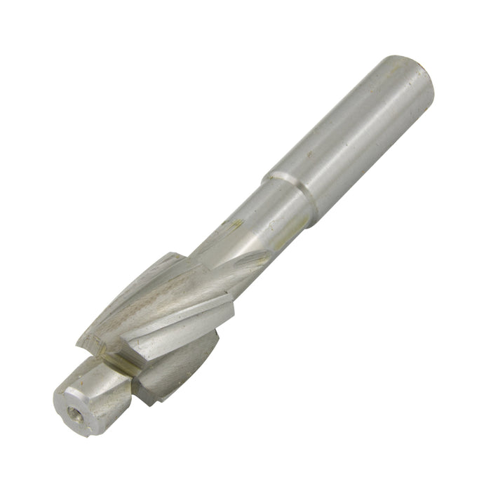 Fraise à chanfreiner plate avec guide fixe DIN 373, queue cylindrique, pour M10 (diamètre de queue 18 mm) 10,5 mm, acier rapide, par Spaenaur Inc.