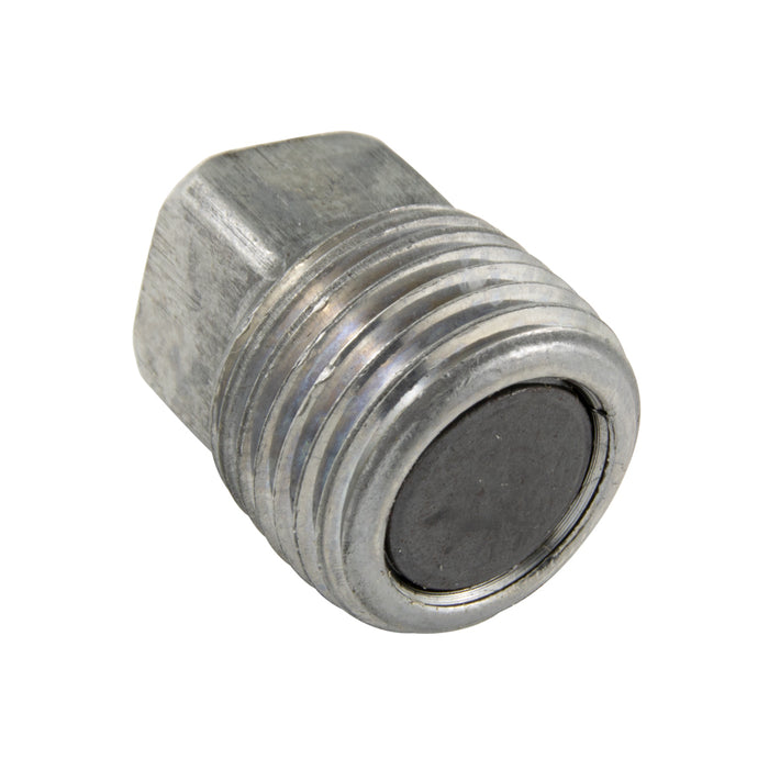 Square Head Magnetic Pipe Plug Disc Style Magnet 1"-11 1/2 NPTF x 1.33" O/A LGTH "Ceramic I" Magnet Steel Body by Spaenaur Inc.
