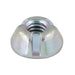 Écrous inviolables 5/16 po-18 x 0,864 po de diamètre extérieur x 0,345 po d'épaisseur, en acier à faible teneur en carbone, avec revêtement en zinc durci par Tampruf™.