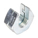 Écrous de blocage à enfiler Sae 1/2"-13 UNC (1 1/16"AF x 5/8" THK) 1018 Acier laminé à froid Zingué brillant par Slip-on®