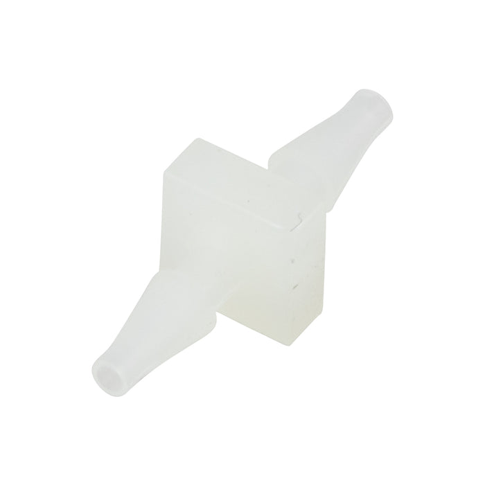 Miniature Barbed Connector 1/4" to 1/4" Tubing ID Nylon by Spaenaur Inc.