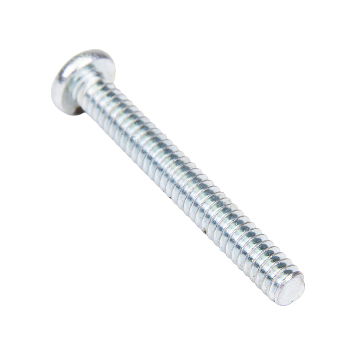 Machine Screw, Round Head, Phillips Socket Recess Drive, #10-32 UNF x 3/4" Length, Steel Zinc Plated by Spaenaur Inc.