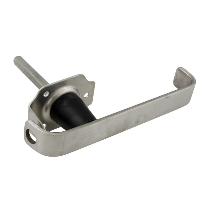 Poignée verrouillable, tige carrée lisse, 3 goujons de fixation (1/4"-20). Poignée de 6,5 po, série 300 en acier inoxydable, finition polie brillante par Spaenaur Inc.