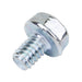Machine Screw, Washer Head, Slotted Drive, 1/4"-20 UNC x 3/8" Length, Steel Zinc Plated Trivalent by Spaenaur Inc.