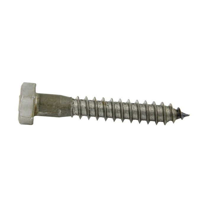Lag Screw, Hex Head, 3/8" x 2-1/2", Steel Plain, ASME/ANSI B18.21.1