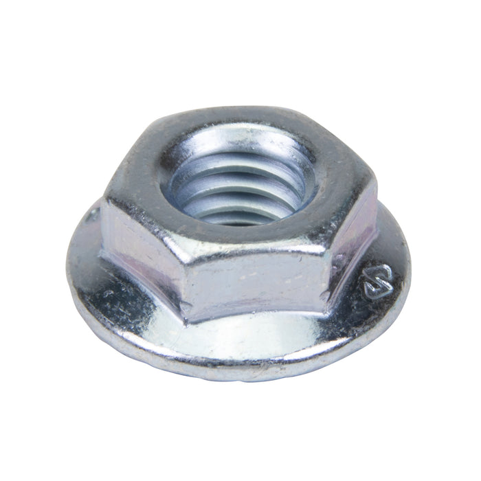 Écrou hexagonal à bride dentelée M6 en acier zingué par Spaenaur Inc.