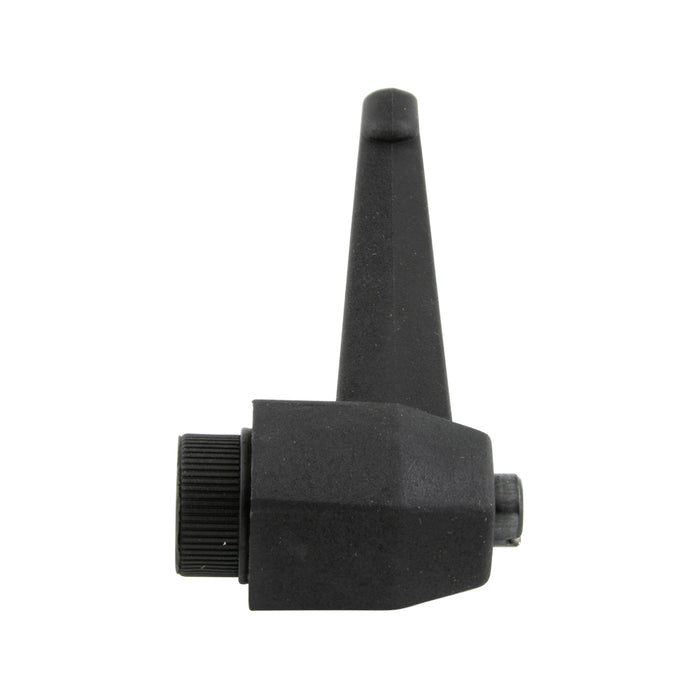 Clamping Lever with 90 Degree Arm, Female Steel Insert 3.70" Length, 5/16"-18 Thread 1.85" Overall Height Thermoplastic Material Black