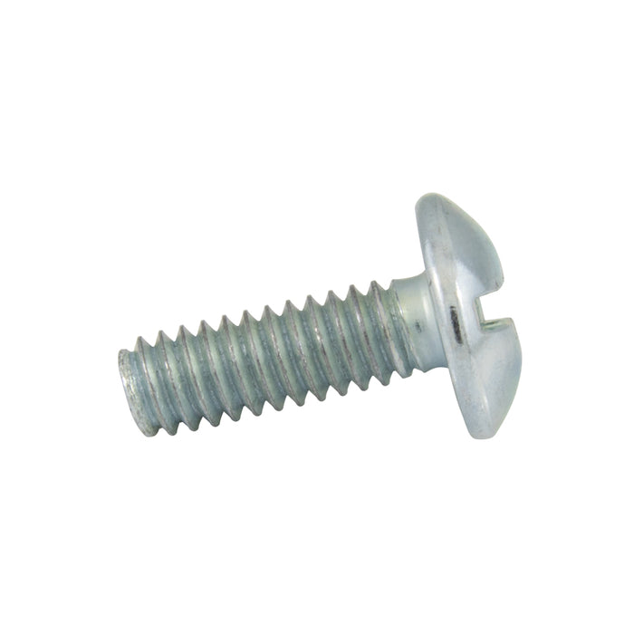 Machine Screw Slot/Sq Socket Truss 1/4"-20 UNC x 3/4" LG Low Carbon Steel Trivalent Zinc Plated