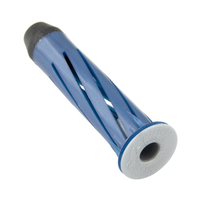 "Rosett" Hollow Wall Anchor, Twisted Grooved, Eyescrew, Nylon Blue, 3/8" Drill Dia x 1-3/4" Length