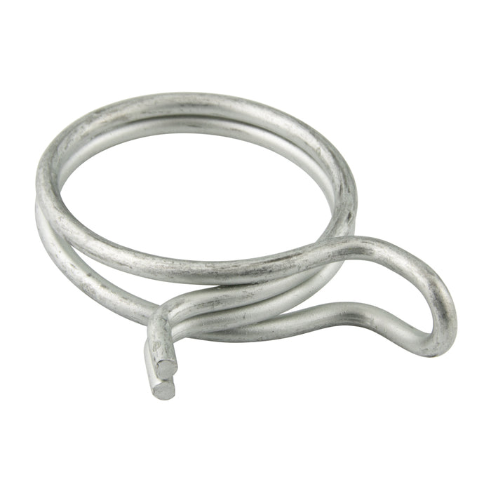 Double Strand Wire Type Hose Clamp 0.562" Nom Clamp DIA X.070"Wire DIA High Tensile Wire Zinc Pl Silver Colour