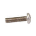 Security Screw, Round Head One-Way Slotted Drive, #4-40 UNC x 1/2" Length, Stainless Steel by Spaenaur Inc.