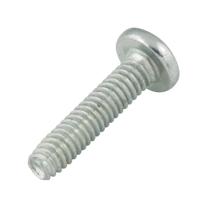 Thread Rolling Screws, Pan Head Phillips Drive, Fully-Threaded, #6-32 x 3/8" Length, Case Hardened Low Carbon Steel Zinc Plated