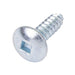 Tapping Screw, Truss Head Square Socket Drive, Type AB, #10 x 1-1/4" Length, Steel Zinc Plated by Spaenaur Inc.