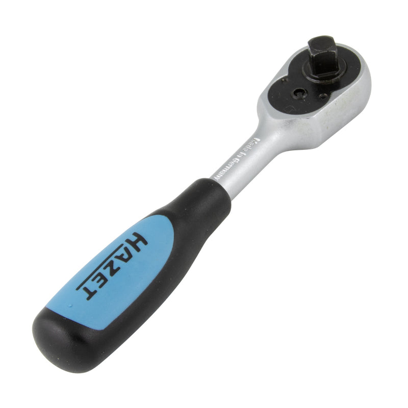 Reversible Ratchet for 1/4" Drive, 1/4" Chrome Vanadium Chrome Plated Polished, Black Plastic Handle by Spaenaur Inc.