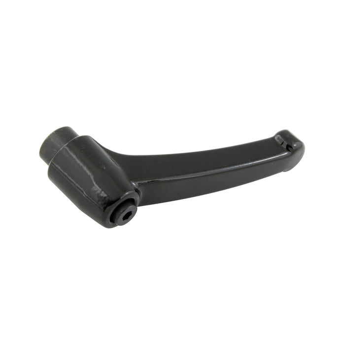 Indexed Clamping Lever, Female THRD 2.96" Length, 5/16"-18 Thread 1.77" Overall Height Thermoplastic Black, Zinc Diecast Thread