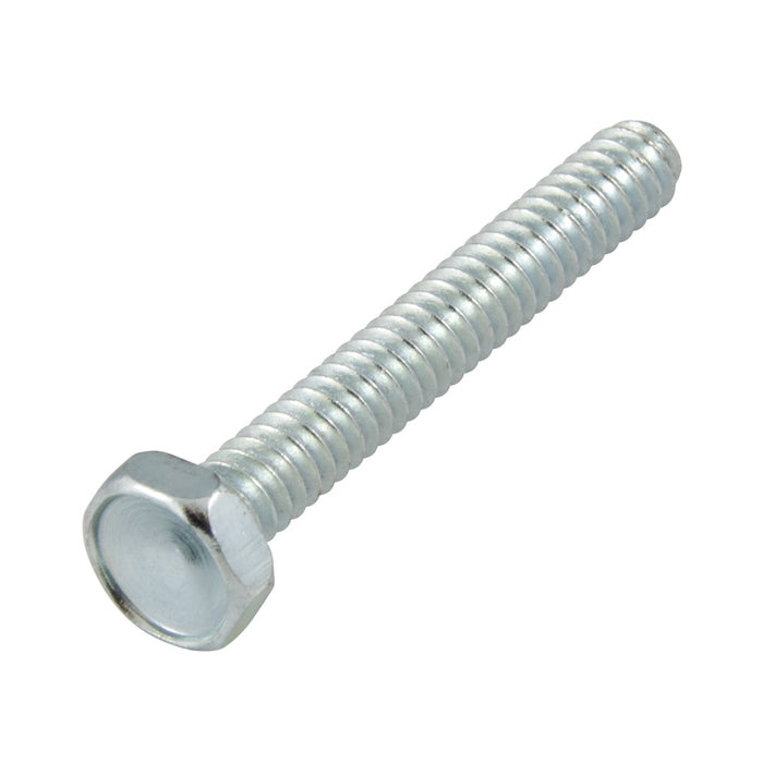 Machine Screw, Hex Head, Unslotted Drive, #6-32 UNC x 3/4" Length, Steel Zinc Plated Trivalent by Spaenaur Inc.