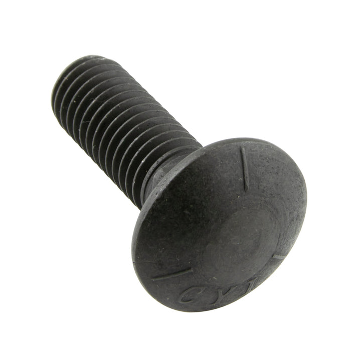 Carriage Bolt, Round HD Square Neck 5/16"-18 UNC x 3/4" LG, Full Thread Grade 5 Steel Plain Finish ANSI B18.5-1978