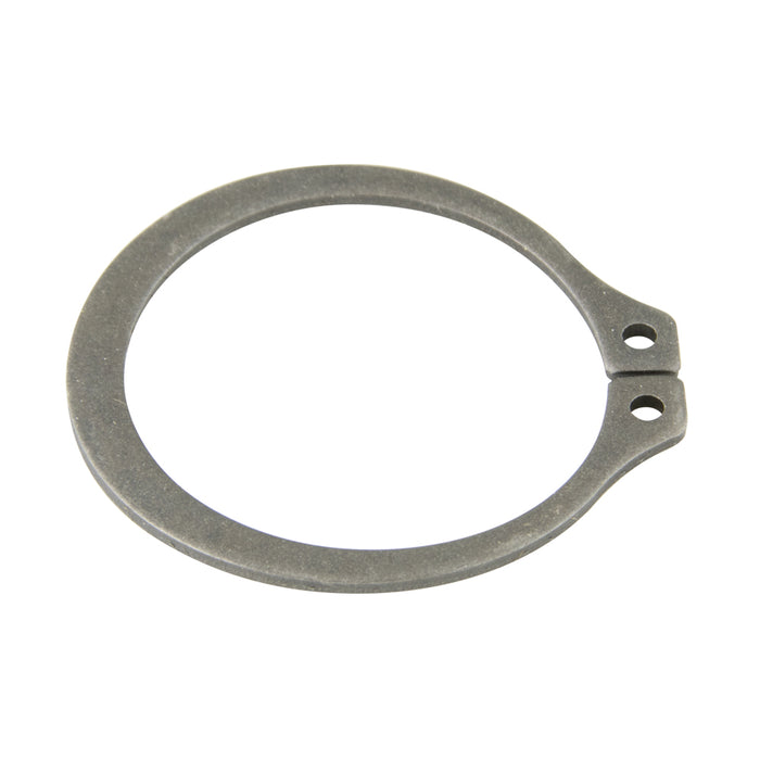 Anneau de retenue externe (courbé) 25/32 po de diamètre d'arbre x 0,722 po de diamètre libre, en acier à ressort à haute teneur en carbone, sans revêtement, fabriqué par Spaenaur Inc.