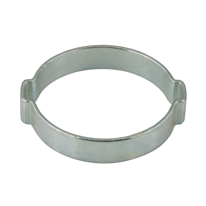 2-Ear Hose Clamp 1 1/2" (1.378"-1.575" Range) 0.394" Width, .0591" Mat Thickness Inner Width Of Ear .3150" C-1008 Steel Zinc Plated