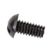 Machine Screw, Round Head, Slotted Drive, 1/4"-20 UNC x 1/2" Length, Nylon Black Black by Spaenaur Inc.