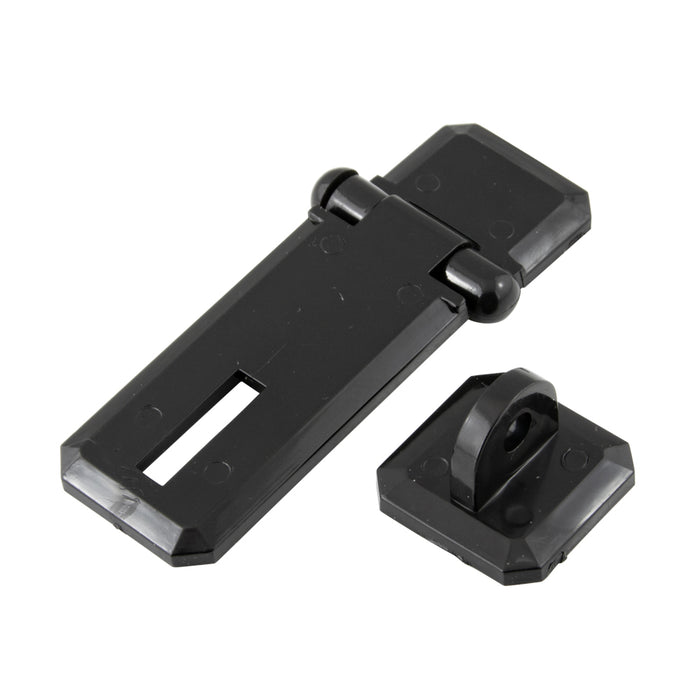 Hasp Reversible Locking 1"W x 2 1/4" LONG x 3/4" High Abs Black by Spaenaur Inc.
