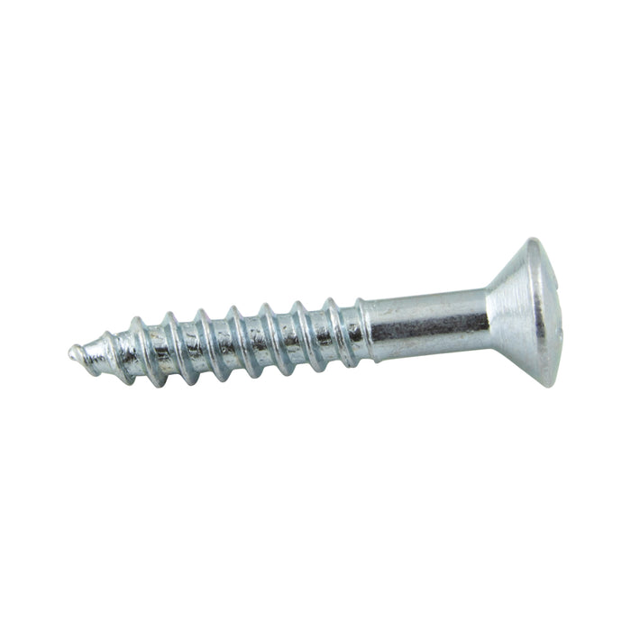 Wood Screw, Oval Head, Phillips, #10 x 1-1/4" Length, Steel Zinc Plated, ASME/ANSI B18.6.1