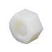 Hexagon Nut Metric M4 x 0.7, 6.90 mm A/F, 3 mm TH Nylon 6/6 Natural by Spaenaur Inc.