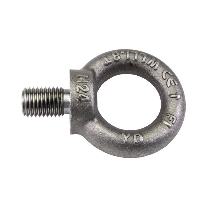 Boulon à œil DIN 580 M12 x 1,75, filetage grossier, forgé à la matrice, en acier traité thermiquement, sans revêtement, DIN 580/ST M12, fabriqué par Spaenaur Inc.